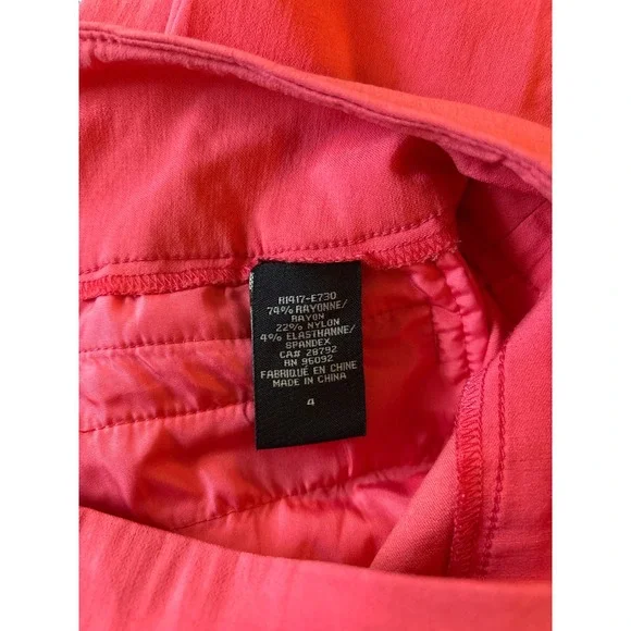 Renaur‎ women's size 4 pink pants bootcut - Picture 4 of 4